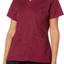 WonderWink Women's Wonderflex Verity Scrub Top, Wine, X-Large