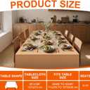 4pcs Brown Kraft Paper Tablecloth Disposable for Rectangle Tables, 54 x 108 Inch Recycled Charcuterie Table Cover Butcher Paper Tablecloths for Christmas Thanksgiving Birthday BBQ Wedding Home Party