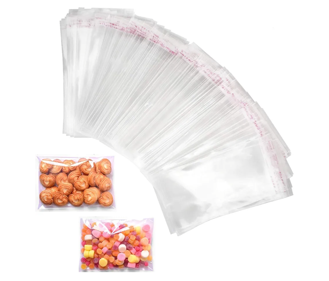 400Pcs Cellophane Bags Clear Plastic Self Adhesive Bags 3.5 x 5.5 inch 400Pcs Cellophane Bags Clear Plastic Self Adhesive Bags 3.5 x 5.5 inch