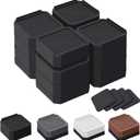 Bed Risers and Furniture Risers, Heavy Duty Adjustable Lifting Blocks for Couches, Desks, and Chairs, Elevates 1.53 or 4.3 Inches, Holds up to 4000 lbs (Black)