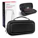 CoBak Large Capacity Carrying Case for Nintendo Switch 2 (2025) - 3 in 1 Accessories Bundle with 2 Screen Protectors, Thumb Grip Caps, 24 Game Cartridges, Hard Shell Portable Travel Pouch, FaBlack