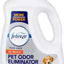 Febreze Laundry Detergent Additive for Pet Supplies, Maximum Strength In Wash Pet Odor Eliminator, Designed to Remove Tough Odors in Fabrics and Clothing in a Single Wash, Fresh Scent, 98 fl oz