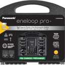 Eneloop Panasonic K-KJ75KHC66A pro High Capacity Rechargeable Batteries Power Pack 6AA, 6AAA, Advanced Battery Charger with USB Charging Port and Plastic Storage Case