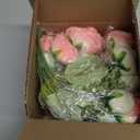 MARTINE MALL 4 Packs Peonies Artificial Flowers, Mixed White Pink Artificial Peonies, Silk Peonies Flowers Fake Peonies Artificial Flowers Peonies Bouquet for Centerpiece Table Wedding Home Decor