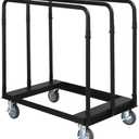 Drywall Cart Steel Panel Truck, 1500 Lbs Capacity, Heavy Duty Flatbed Dollies Carts with Wheels, Table Cart, Utility Tool Cart for Handling Wall Panel, Folding Table, Lumber, Mattress