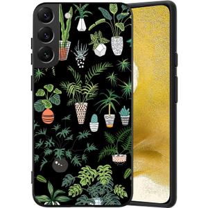 Compatible with Samsung Galaxy S22 Case, Plants and Pots Aesthetic Pattern Design, Full Body Protection Shockproof Cover Case for Samsung Galaxy S22 5G 6.1"