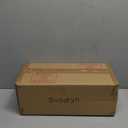 Christmas Candle Holder Xmas Decorations 3 Candle Holders with Burgundy Roses Golden Berries Pine Needles Long Floral Candelabra for Dining Table Mantle and Fireplace Decor