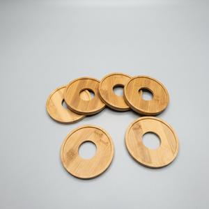 Reusable Wooden Lids Bamboo Canning Lids, 6 Pcs