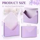 Geyee 10 Pcs Graduation Florist Bouquet Envelope Boxes Class of 2026 Purple Flower Bouquet Packaging Gift Paper Wrapping Flower Bags for Arrangements Wedding Party Birthday, 9.3 x 3 x 13.8''