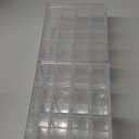 YOUEON 2 Pack Mini Desk Organizer with 12 Removable Drawers, Clear Plastic Desktop Drawer Organizer, Desk Craft Storage Box for DIY Crafts, Art Supply, Office, Cosmetic, Jewelry