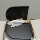 G.a HOMEFAVOR Bread Box: Large 2-Tier Bamboo Roll Top Bread Storage Container for Kitchen Counter, Bread Holder Food Bin for Countertop, Self-Assembly, Black