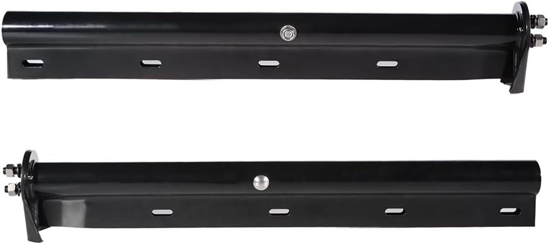 30" Heavy Duty Spring Loaded Black Mud Flap Hangers for Semi Trucks All in One Kit - Straight - Bolt Spacing: 1-1/8" - Kit Contains All Hardware for mounting Flaps - 1 Pair (2 PCS)