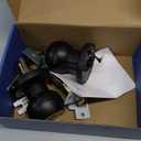 WiFi-Triggered 5-in-1 WiFi Smart Fingerprint Door Knob Lock with Keypad - Lock-Side Programming, Local Data Storage, Doorbell-Triggered Remote Unlock, Real-Time Alerts - Ideal for Bedrooms, Offices (Matte Black)