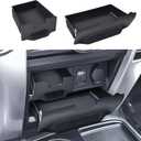 Center Console Storage Drawer Compatible with Toyota 4Runner 2014-2021 2022 2023 2024 5th Gen Accessories 2-piece Extra Shifter Cubby Organizer Secret Compartment Tray