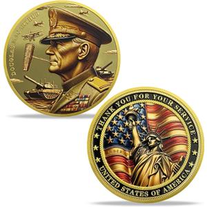United States General Military Challenge Coin Thank You for Your Service Souvenir Commemorative Collection - Douglas MacArthur