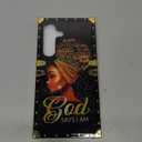 DAIZAG Compatible with Samsung Galaxy S24/S25 Case,Gorgeous Passionate Black Girl Golden Decoration Soft TPU Protective Cover Shell Case Anti-Scratch for Samsung Galaxy S24/S25