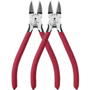 IGAN-P6 Wire Cutters (Pack of 2), 6-inch Ultra Sharp & Powerful Side-cutting Pliers with Longer Flush Cutting Edge, Ideal Wire Cutter for Crafts, Floral, Electrical & Any Clean Cut Needs