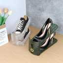 Yes!Fresh Shoe Slots Organizer, Boutique Display Style Shoe Stacker for A Pair of Shoes, Separable Shoe Rack for Closet Organization, 3 Adjustable Narrow Shoe Rack (Clear, 12 Pack)