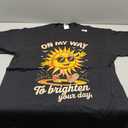 On My Way To Brighten Your Day With Sunshine T-Shirt, Size XL, Black