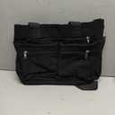 Corduroy Crossbody Tote Bag for Women Cute Shoulder Bag Large Messenger Bag Commuter School Purse Handbag Work Multi Pocket(black)