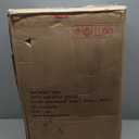 18 Inch Dining Chairs Set of 4, Farmhouse Metal Chairs with High Back and Wooden Seat, Stackable Industrial Bar stools for Dining Room(Black)