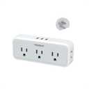 Multi Plug Outlet Splitter, TESSAN Wall Surge Protector 5 Outlet Extender 3 USB Charger Adapter, 3 Way Multiple Power Electrical Plug Expander (Gray)