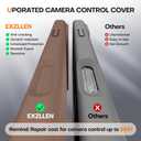 Magnetic for iPhone 17 Pro Max Case, Compatible with MagSafe, Integrated Silicone Camera Control Cover Protection, 3.0mm Thicken Silicone Phone Cover for 17 ProMax 6.9", Brown