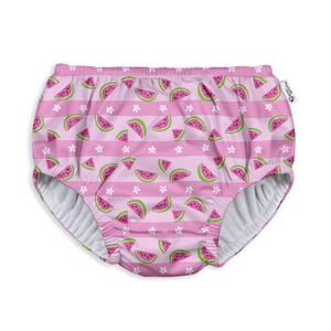 green sprouts baby girls Pull-up Reusable and Toddler Swim Diaper, Light Pink Watermelon Stripe, 12 Month US
