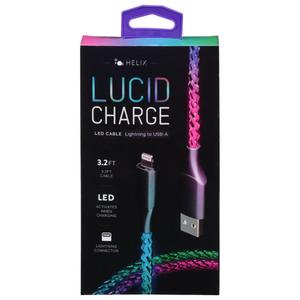 Helix LED Cable, Lightning to USB-A, Lucid Charge