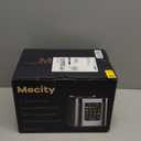 Mecity 2 Slice Toaster with Touch Screen & Auto Lift, Stainless Steel Cool-Touch Toaster with 8 Bread Settings, 5 Shade Levels, 1200W High Power, Keep Warm & Reheat Function, Metallic Grey, 120V