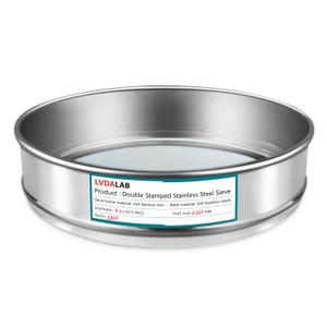 304 Stainless Steel Mesh Lab Sieve, 2800 Mesh(0.003mm) Aperture Test Sieve, 7.9Inch(20cm) Diameter Economy Standard Analysis Sample Test Sieves for Industrial Laboratory Homes