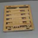 SHIISEWE Bamboo Shoe Rack - Vertical Skinny Shoe Shelf Space Saving Storage, Front Door Entrance Closet Corner Garage (6 Tier, Original Yellow)