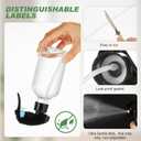 12 Pcs Spray Bottle Nozzle Replacement for Glass Bottles, Universal Spray Tops, Mist Stream Sprayer Fit Standard 28/400 Neck 8-32 oz Ideal for Amber Glass Containers, Plants, Hair, Essential Oils