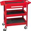 GSTANDARD APTB311R Torin Rolling Tool Cart with Drawer: 3 Layer Tool Oragnizer with Foam Pad and Heavy Duty Utility Cart with Four Swivel Casters, Red