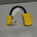 50 Amp to 20 Amp 110V RV Distribution Adapter, NEMA 14-50P to 4 X 5-20R/15R RV Generator Adapter, 4-Prong to Mutiple Household Outlet w/ 20amp Circuit Breaker, 1.5FT