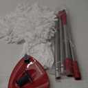 Spin Mop Replacement Head Compatible with O-Cedar Easy Wring 1 Tank, 2 Microfiber Mop Refills, 30-58" Handle and 1 Base Set Combo (White,1 Tank System)