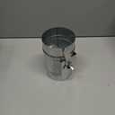 4" HVAC Duct Manual Volume Damper Metal Adjustment Airflow Ducting Backdraft Damper for Air Ventilation System HVAC