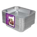 Aluminum Foil Pans Half Size 9x13, Disposable Aluminum Pans Large Baking Pan Trays-Heavy Duty Foil Pans Roasting, Cooking, Heating or Steam (30 pans without lids)