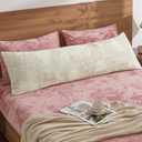 BEDELITE Velvet Body Pillow Cover with Zipper, Soft and Plush 20x54 Long Pillow Case, Velvety Smooth and Cozy Body Pillow Pillowcase for Bedroom and Couch, for All Seasons(Cream)