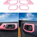 RAZPOY Inner Door Handle Cover Trim Compatible with 2021-2025 Ford Bronco Interior Accessories, Pink