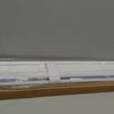 No Drill Cordless Vinyl Mini Blinds,White,31.5" W x 72" H
