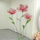 Giant Flowers for Decoration,Wedding Reception Essential Decoration,5.6 Ft Tall Artificial Silk Flower,Party Banquet Background Decor,Home Decor（Red）