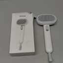 Aumuca Cat Brush for Shedding, Cat Brushes for Indoor Cats, Cat Brush for Long or Short Haired Cats, Cat Grooming Brush Cat Comb for Kitten Rabbit Massage Removes Loose Fur (White)