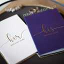 Vow Books His & Hers  Set of 2 with Silver & Rose Gold Pens, 28 Pages  Wedding Vow Book Journals, Keepsake for Ceremony, Evoware