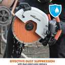 Evolution R12DCT 12 Inch Concrete Saw with Water Fed Dust Suppression (Aka Angle Grinder, Cut Off Saw, Masonry) Electric, No Gas, 4-1/2" Cut - Incl Premium Diamond Blade (Formerly R300DCT+)