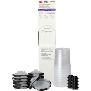 3M PPS 2.0 Paint Spray Gun System Refill Kit with Lids and Liners, 26173, Standard, 22 Ounces, 200-Micron Filter, Use for Cars, Furniture, Home and more,12 Disposable Lids and Liners,16 Sealing Plugs, Clear