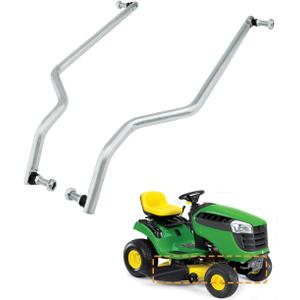 Adjustable Drag Link (Pair), Compatible with John Deere L100 L110 L111 L118 L120 L130 D100 / Scotts/Sabre, Left & Right Side, Riding Steering Draglink Kit w/Flexible Tie Rod End, #GY20491 GY20492