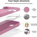 Vooii Compatible with iPhone 15 Pro Case, Upgrade Liquid Silicone, [Enhanced Camera Protection] [Soft Anti-Scratch Microfiber Lining] Shockproof Phone Case iPhone 15 Pro 6.1 inch - Lavender Purple