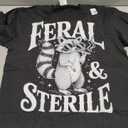 Feral & Sterile Raccoon Childfree Hysterectomy Vasectomy T-Shirt, Medium