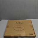 28" Round Fire Pit Lid Fits for Bonfire Pits up to 26", Metal Cover with Handle, All-Weather Resistance Outdoor Firepit Accessory, Smokeless Fire Pit Cover for Fire Tables